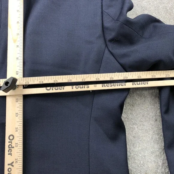 Hugo Boss Blazer Mens 38S Navy Virgin Wool Two Button Suit Jacket Sport Coat